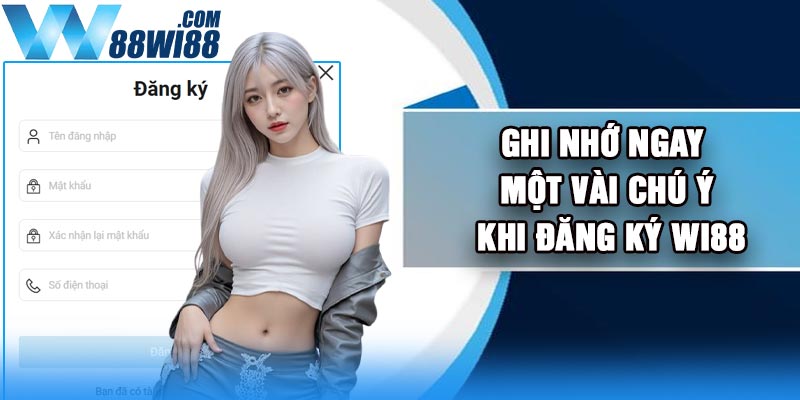 Ghi nhớ ngay một vài chú ý khi đăng ký Wi88